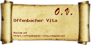 Offenbacher Vita névjegykártya